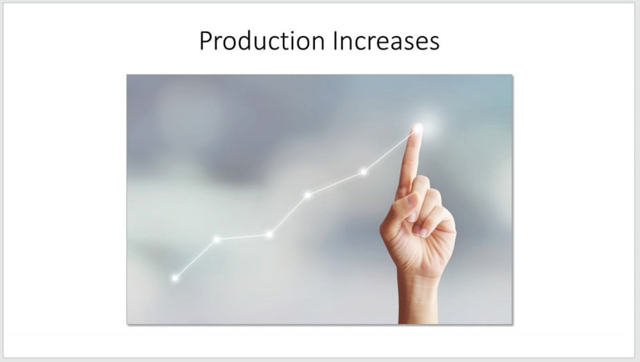 Figure 8: Simple graphic that lets you and your information take center stage